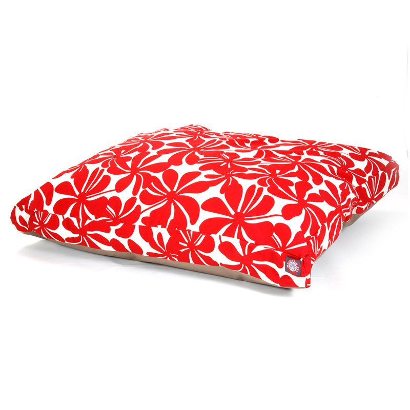 Coussin Caban, Moyen (l 29 po x P 36 po x H 4 po), Rouge