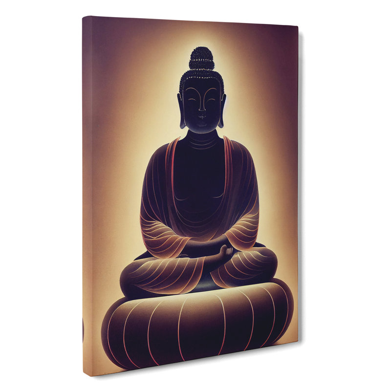 Impressive Buddha - Wrapped Canvas, 50cm H x 35cm W