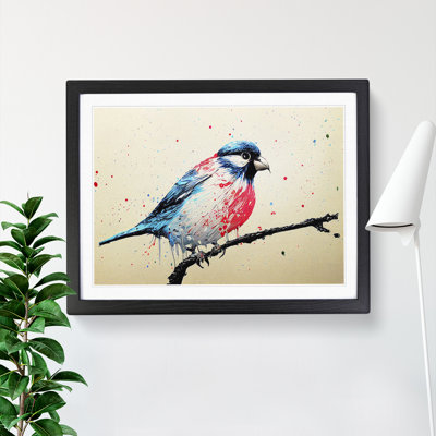 XH1022-6577X Painted Bird Vol.2 Abstract 1 Piece Single Picture Frame Wall Art