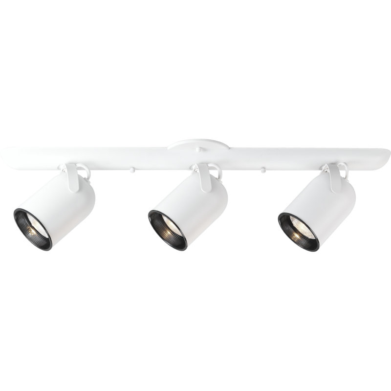 Ensemble de rail d'éclairage 3 lumières, Blanc
