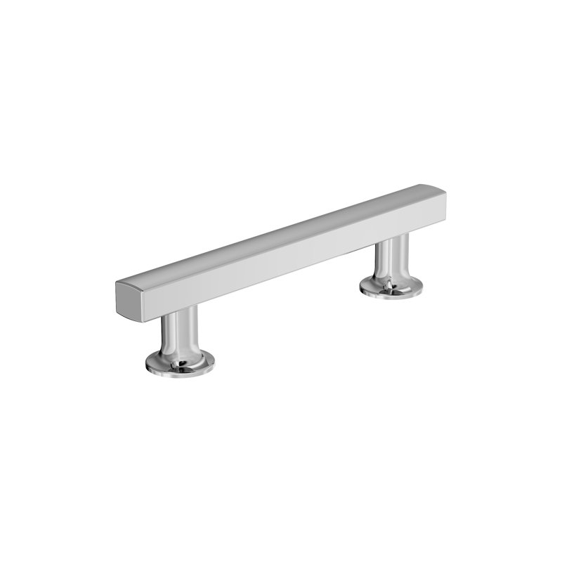Everett Bar Pull, Polished Chrome, 3 3/4"