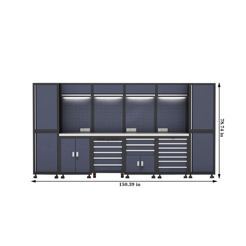 Workshop garage complete storage system set