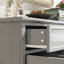 Armoire de rangement élégante à quatre portes et cinq tiroirs - Rangement polyvalent avec tablettes réglables-1175255019