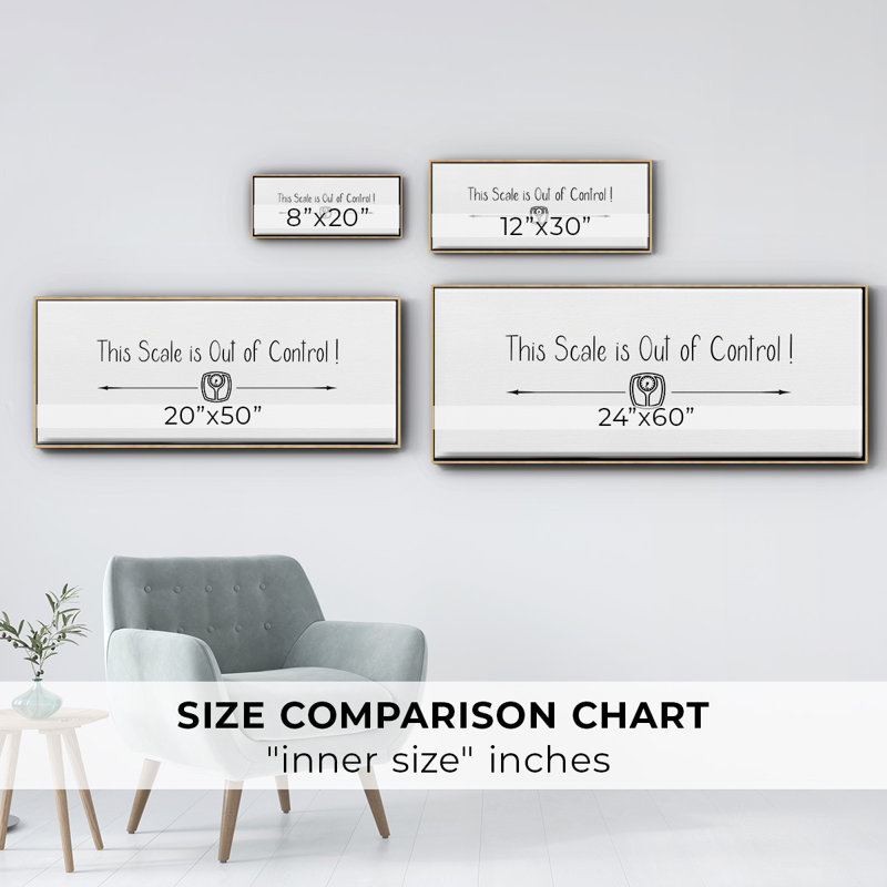 This Scale - Toile encadrée, H 8 po x l 20 po