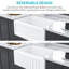 Ceramic White 24 Inch Sink For Kitchen - Single Bowl, Heat , Stain & Scratch , Rust Quiet , Calm