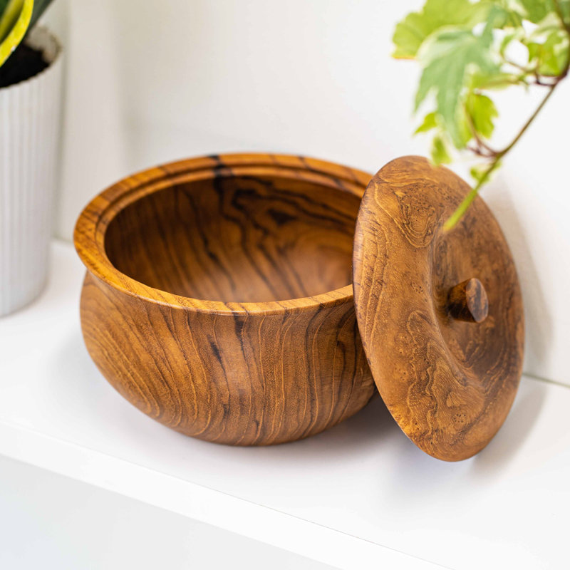 Rainforest Bowls Teak Serving Bowl