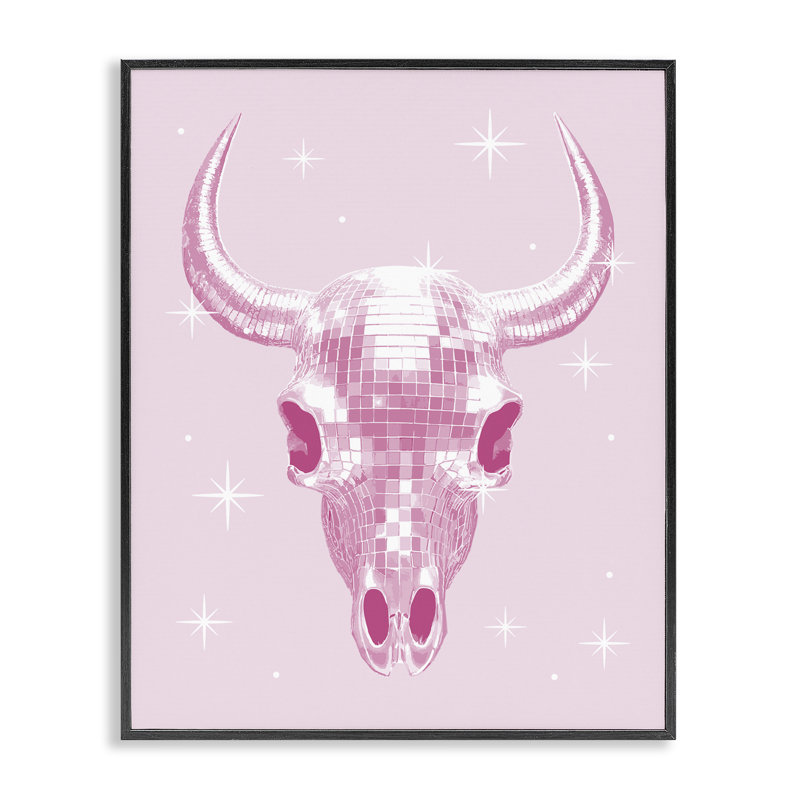 Tête de mort pastel disco, giclée encadrée, design par Lil 'Rue, Giclée encadrée noir minuit, H 14 po x l 11 po