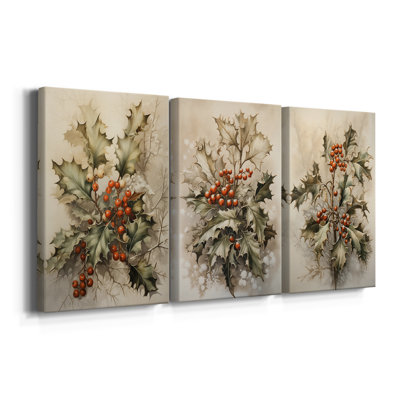 Christmas Holiday Art DCC III - Toile tendue avec châssis - 3 pièces