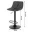 Rhona Height Adjustable Swivel Bar Stool-86544050