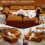 Canapé-lit convertible 85 po 2 en 1, canapé-lit rembourré moelleux pour appartement et salon-452801765
