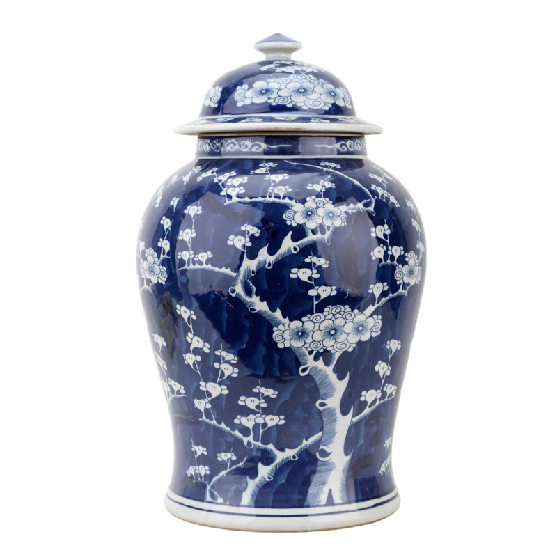 Handmade Porcelain China Ginger Jar