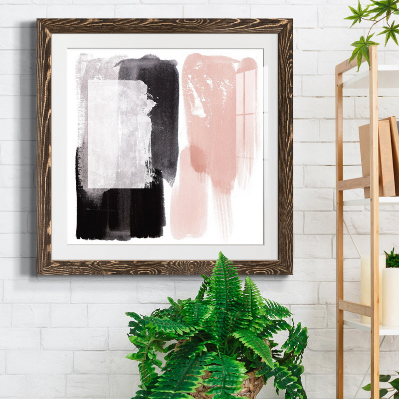 Coexistance V-Premium, reproduction encadrée prête à être accrochée, H 17 po x l 17 po x P 1,5 po, Papier avec cadre noyer