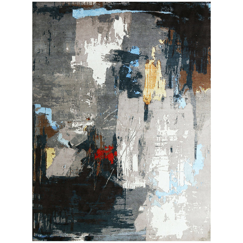 Abstract Area Rug, Rectangle 8' x 10'