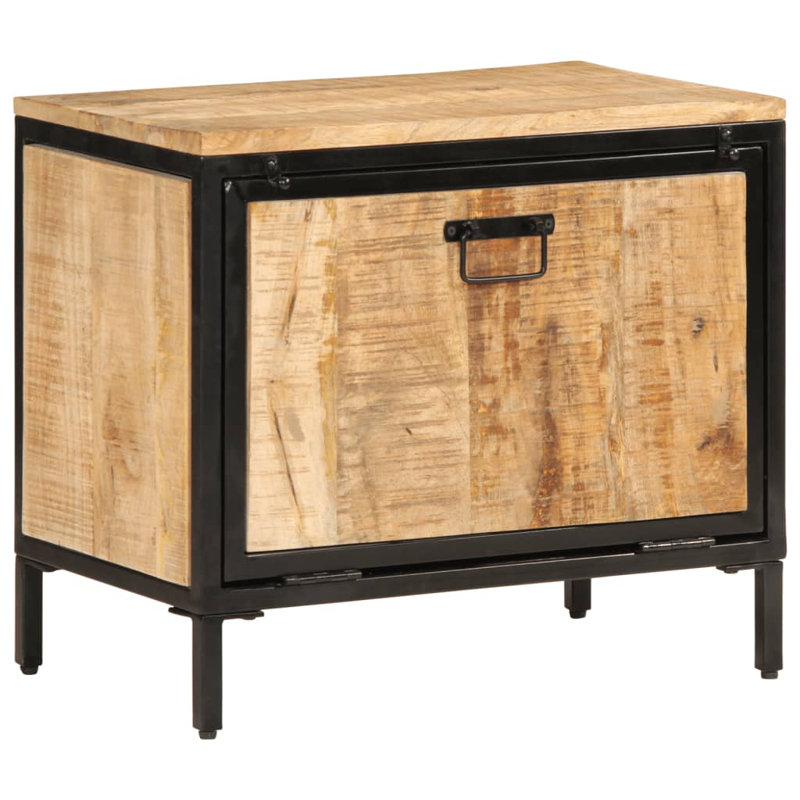 2 Pair Solid Wood Shoe Storage Cabinet