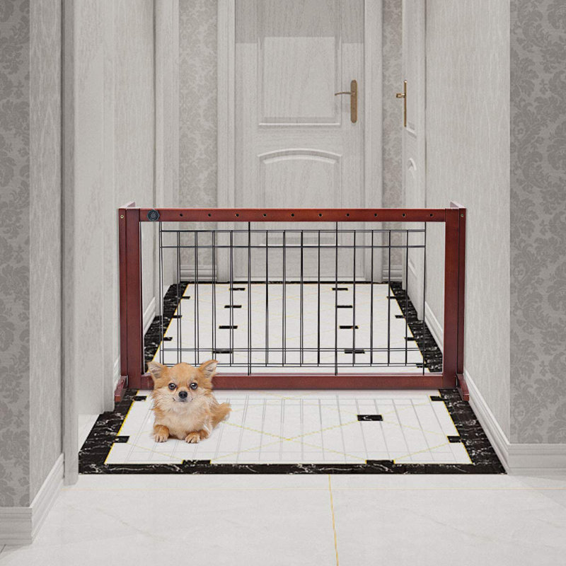 Lundeen Wood Free Standing Pet Gate