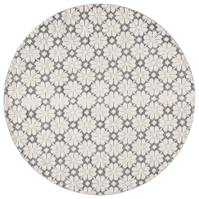 Martha Stewart Hand Woven Wool Rug, Round 6'