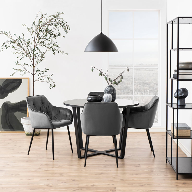 Denali Round 110cm Dining Table, Black