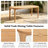 5-Piece Solid Teak Outdoor Dining Set, Rectangle Table with 4 Rope Chairs