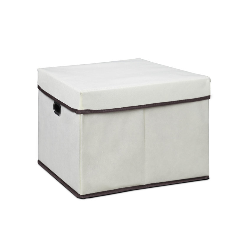 Rebrilliant Fabric Decorative Bin, Ivory
