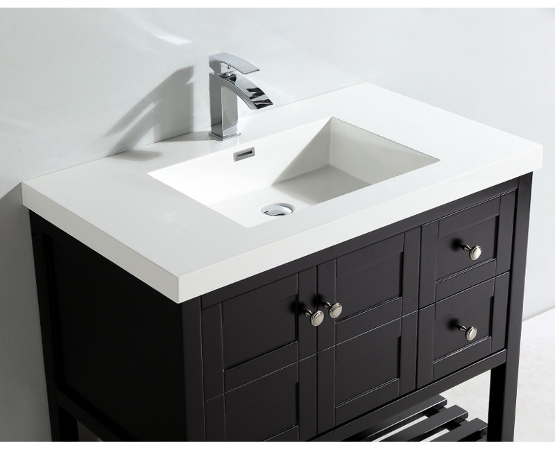 Dowell 37'' Rectangular Drop-In Vanity Tops with Overflow