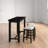 Anaelisa 3-Person Counter-Height Solid Wood Dining Set