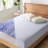 2" Reversing Purple Gel Memory Foam Mattress Topper with waterproof mattress  protector-96346561
