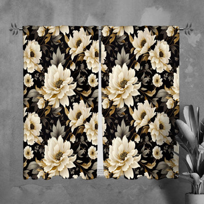 Rideaux à motif floral - 6096