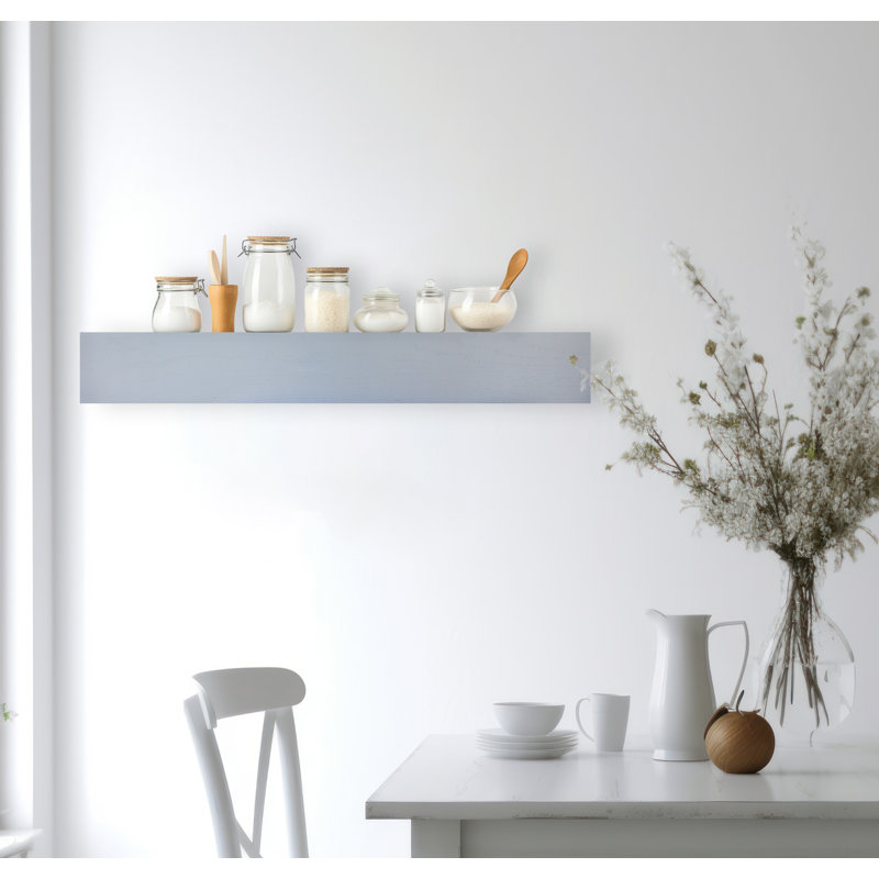 Mythri Oak Accent Shelf, 5" H x 40" W x 4" D