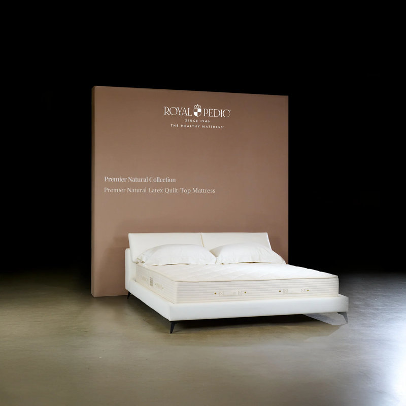 Premier Natural 11.5'' Plush Latex Mattress and Box Spring Set, Twin