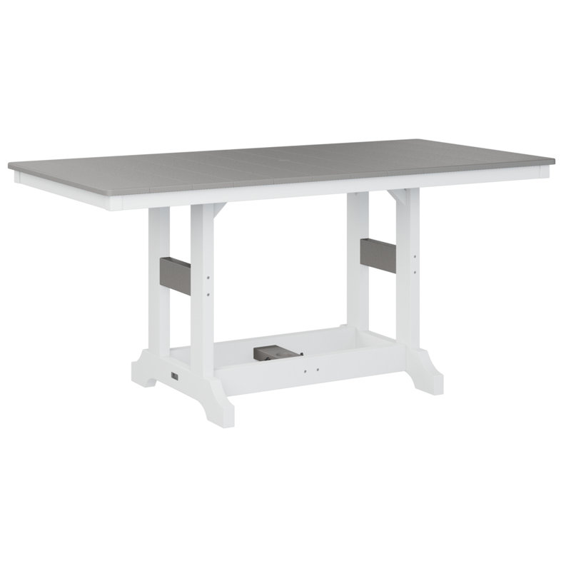 Table de salle à manger Chesterville, H 30,87 po x l 66 po x P 33 po, Gris clair