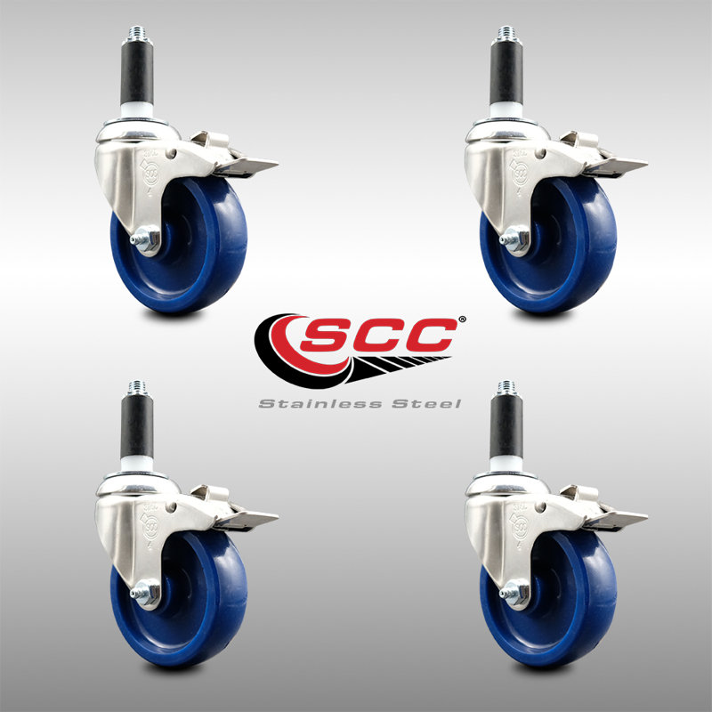 Swivel Stem Caster, 4" H x 4" W