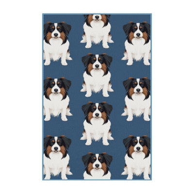 Washable Stabyhoun Dogs Area Rug