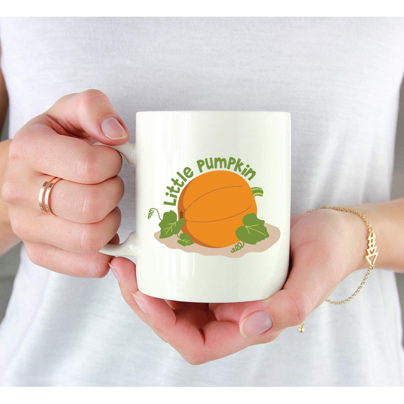 Tasse à café, graphisme et feuilles little citrouille Kathryn