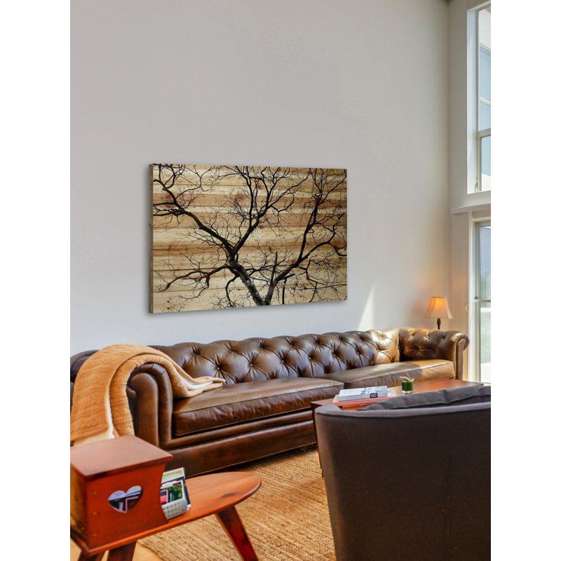 «Branching Out III» par Parvez Taj, reproduction sur bois, H 8 po x l 12 po x P 1,5 po