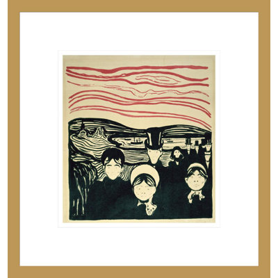 Anxiety by Edvard Munch -Framed Giclee Print