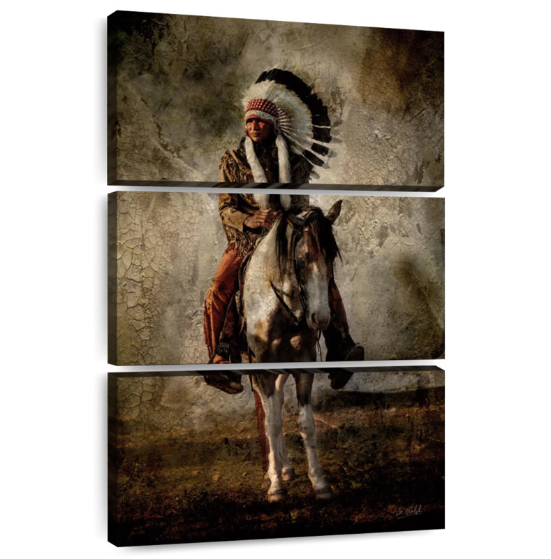 Lelar Warrior, 57" H x 36" W