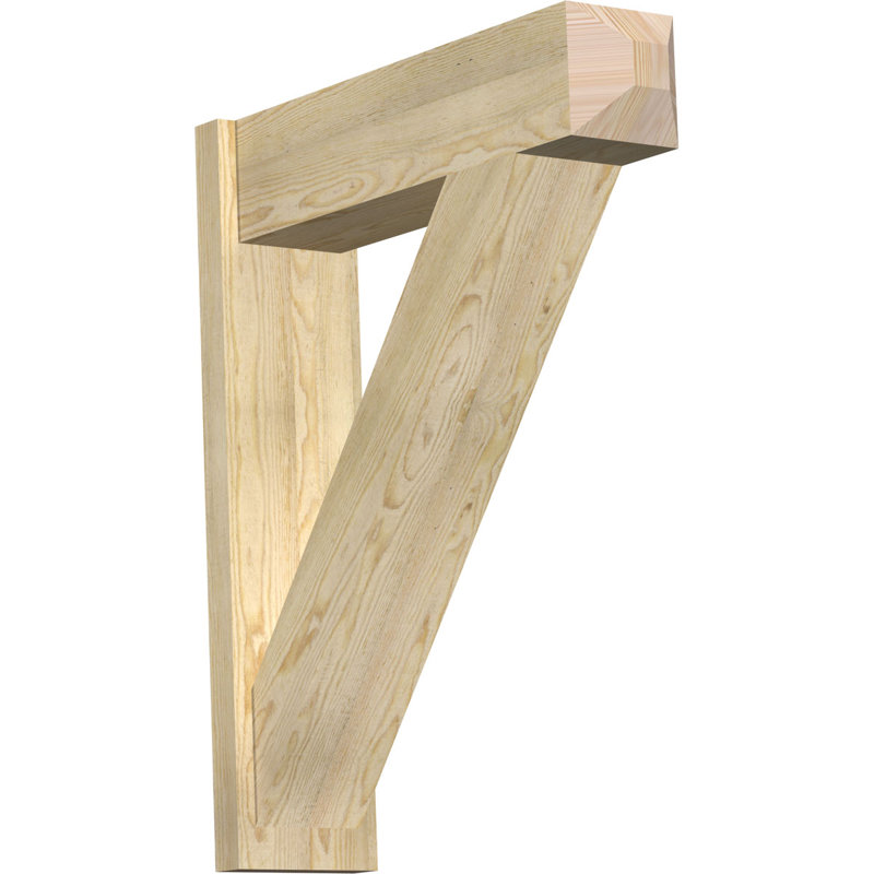 Artisan traditionnel en bois rustique, Sapin Douglas de 8 po (sciage brut), P 30 po x H 36 po