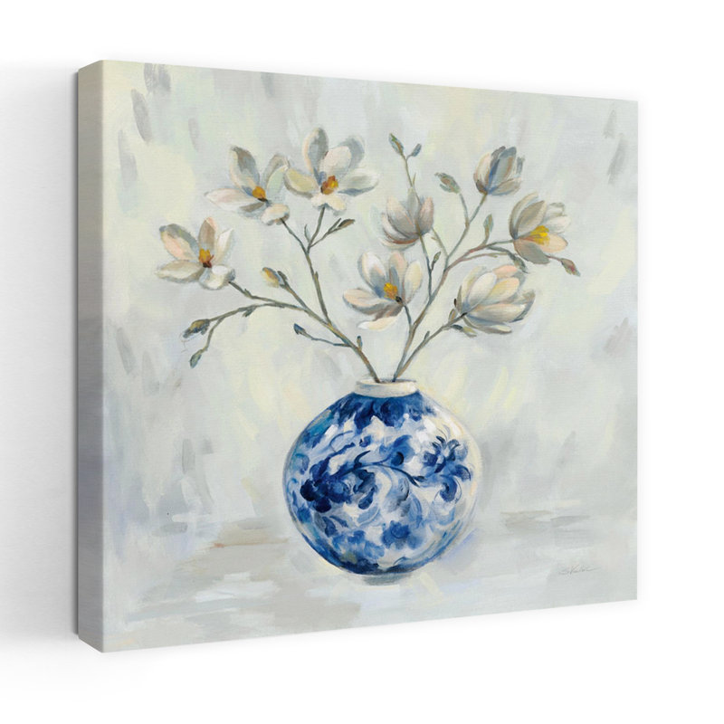 Chinoiserie contemporaine et branches neutres avec art chinois chinois, H 48 po x l 48 po