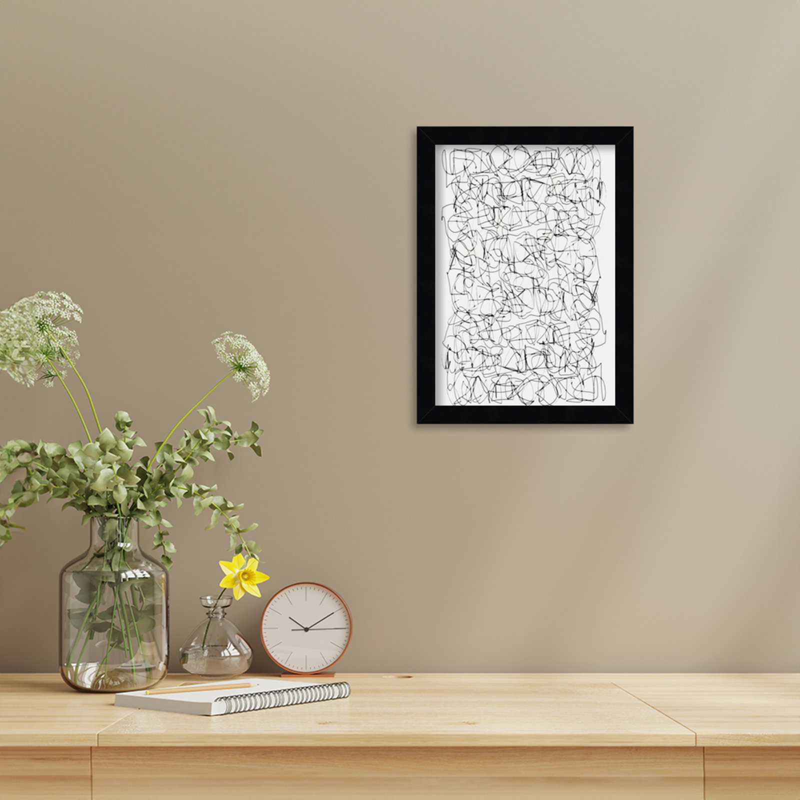 Circuitry by Dan Hobday, 13" H X 10" W, Black