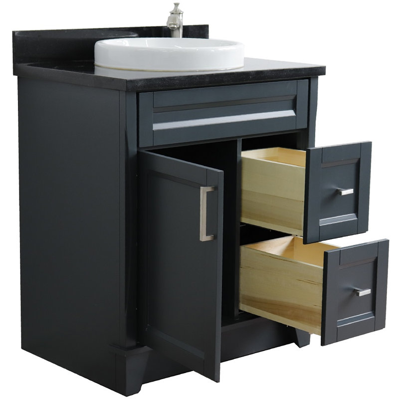 Ensemble de meuble-lavabo simple 31 po, Noir galaxie