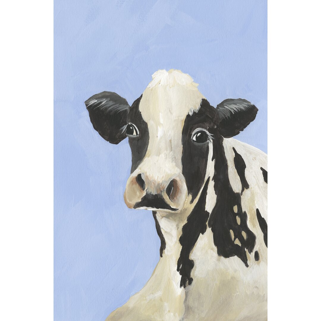 Leinwandbild Cow-don Bleu III von Regina Moore