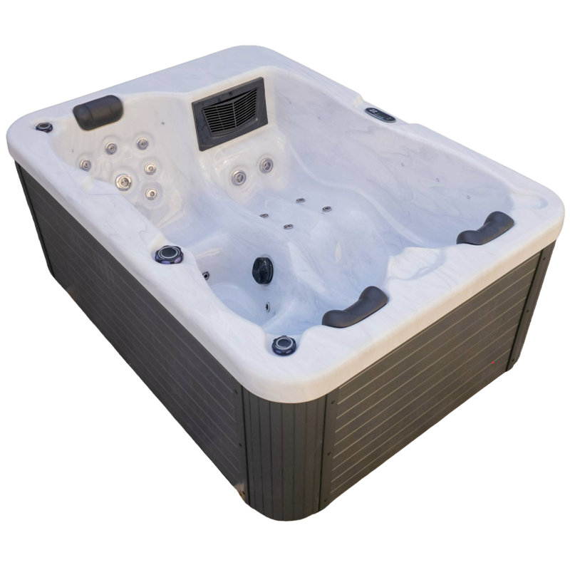 Allure 3 Person 220v Standard Hot Tub With Lounger, Led's And Ozonator
