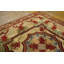 Square Shape Room Size Ivory Antique Chinese Rug Influenced Design Antique American Hooked Rug