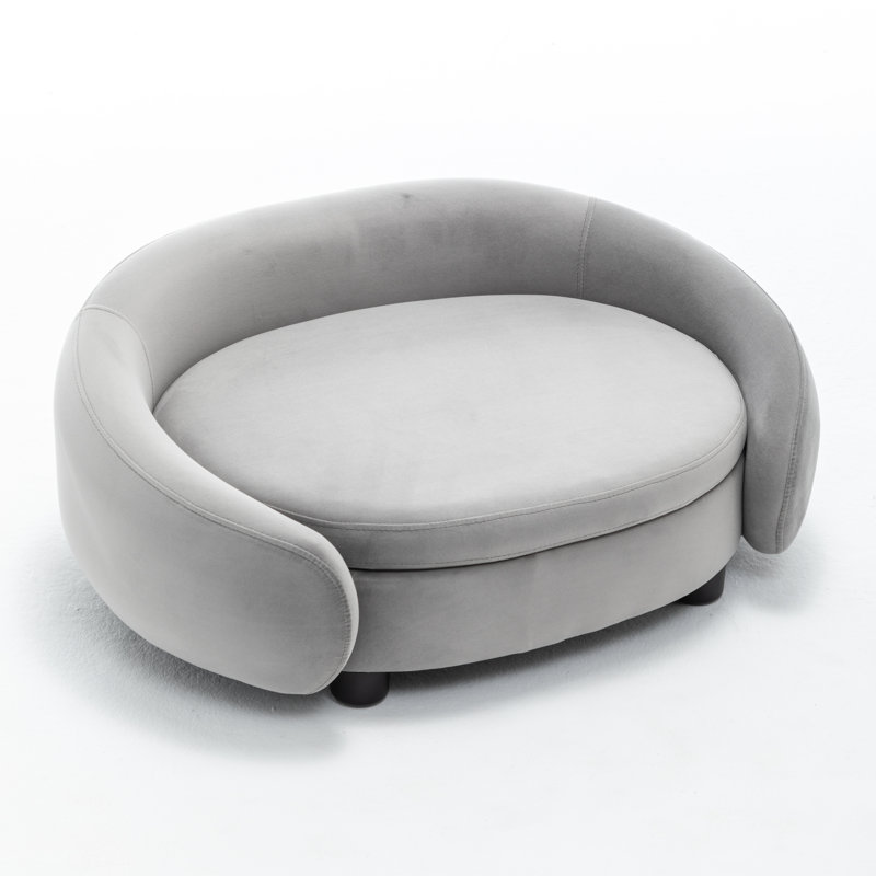 Lit pour chien Malcolm Elegant Rectangle, Gris