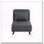 Chaise longue convertible avec dossier, repose-pieds et coussin réglables-987020898