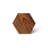 Honey Comb Solid Wood Block End Table