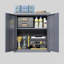 Armoire de rangement murale en métal