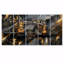 Tower Bridge Lights In Golden Stone - Art mural anglais pour salon 5 pièces-504316991