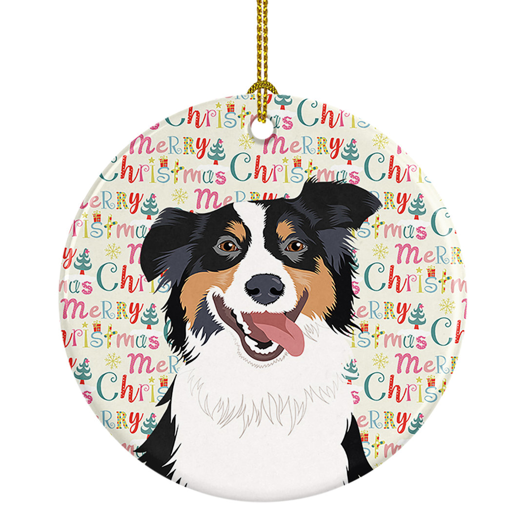 Australian Shepherd 2 Ceramic Hanging Figurine Ornament The Holiday Aisle®