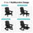 HDPE Outdoor Folding Adirondack Rocking Chair With Retractable Ottoman-1969850218